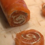 tailler les Sucettes de Saumon gravlax